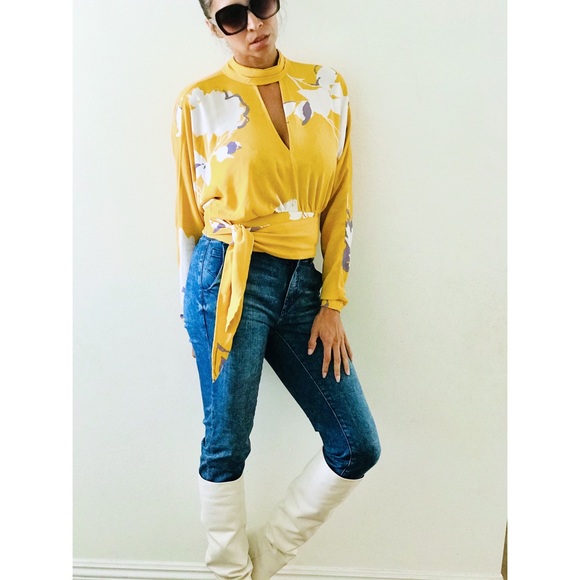 Free people long sleeve blouse size XS - Picture 2 of 5